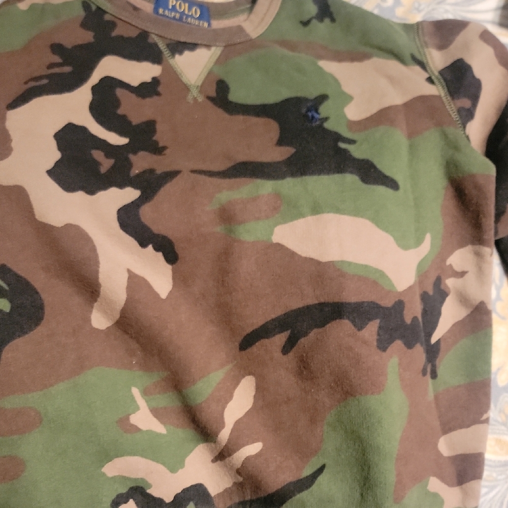 Ralph Lauren Kids Camouflage Sweatshirt - Green, Brown, Black